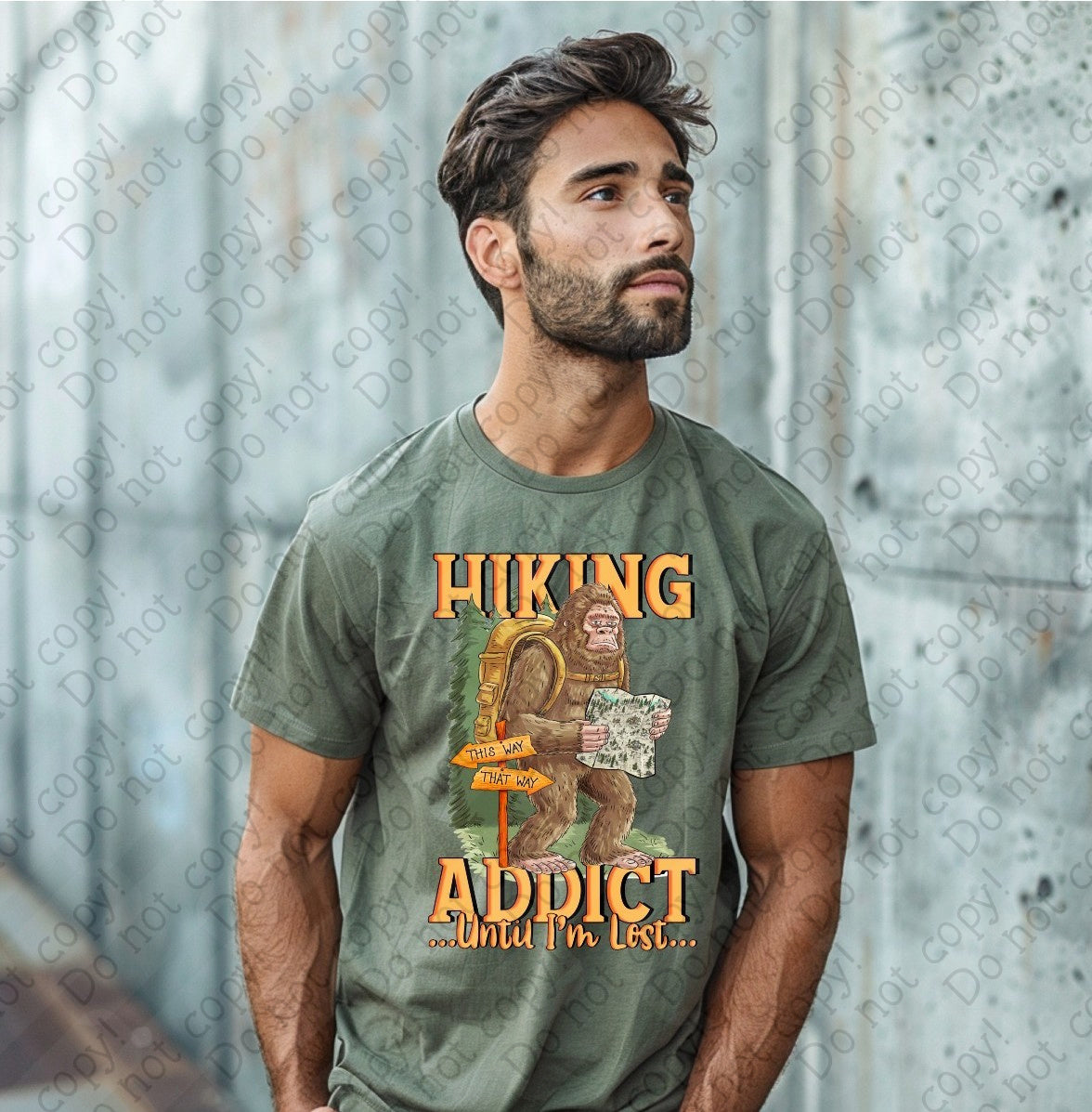 55-36 Hiking Addict until I’m lost Completed Tee