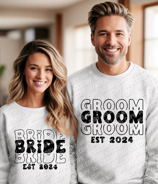 57-11 Stacked Groom Black completed tee