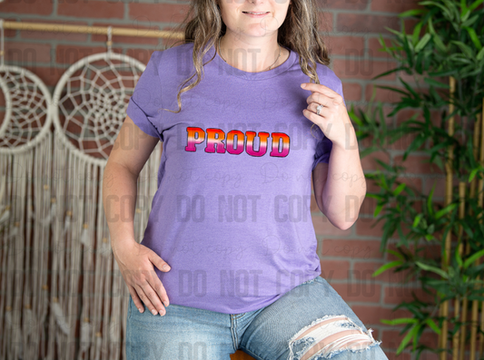 58-133 Lesbian Proud Completed Tee