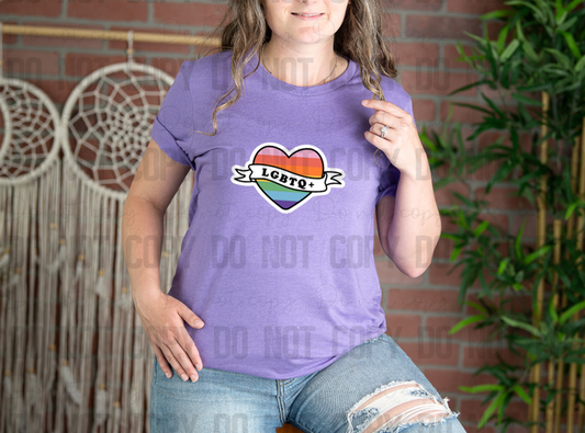 58-138 LGBTQ+ Heart Completed Tee