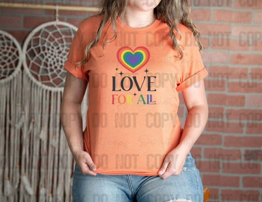 58-143 Love For All Completed Tee