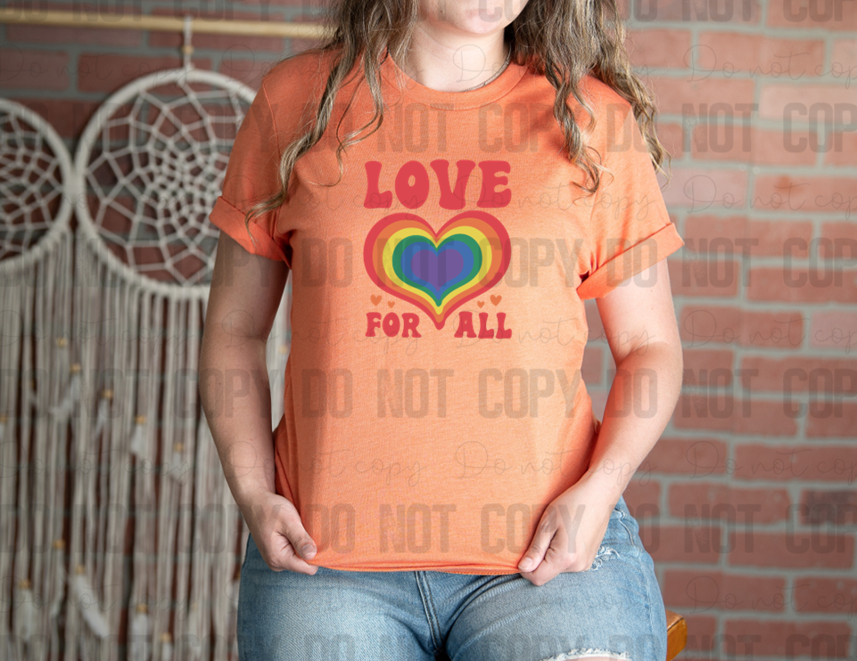 58-144 Love For All Completed Tee