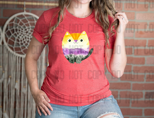 58-168 Nonbinary Cat Completed Tee