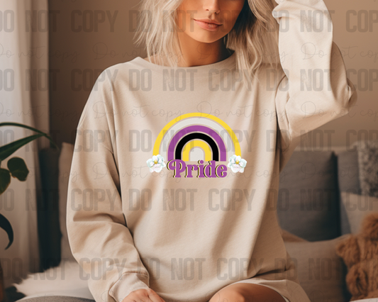 58-195 Pride Rainbow Nonbinary Completed Tee