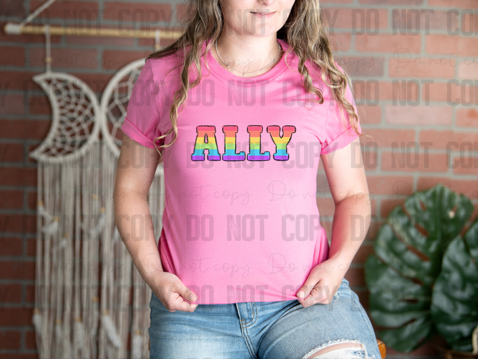 58-222 Rainbow Ally Completed Tee