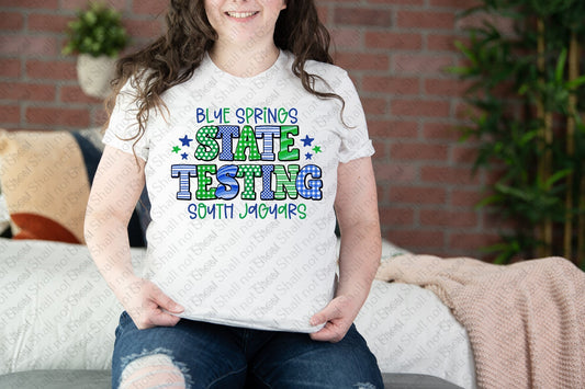 58-34 Blue Springs South Jaguars - State Testing tee