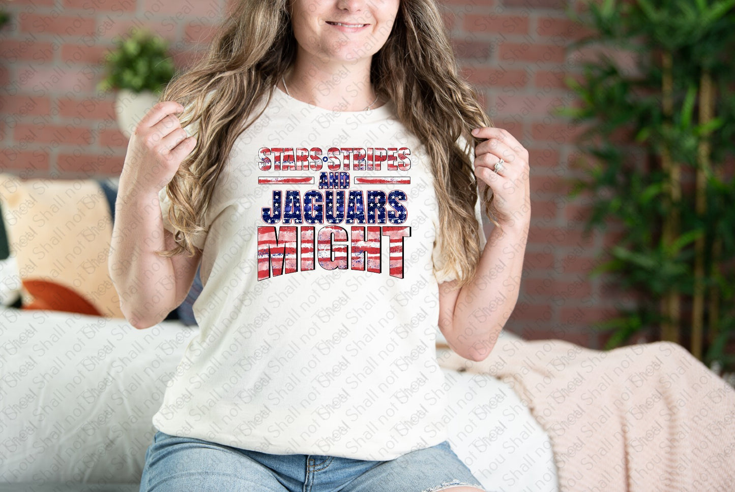 58-35 Jaguars - Stars, stripes, and might tee