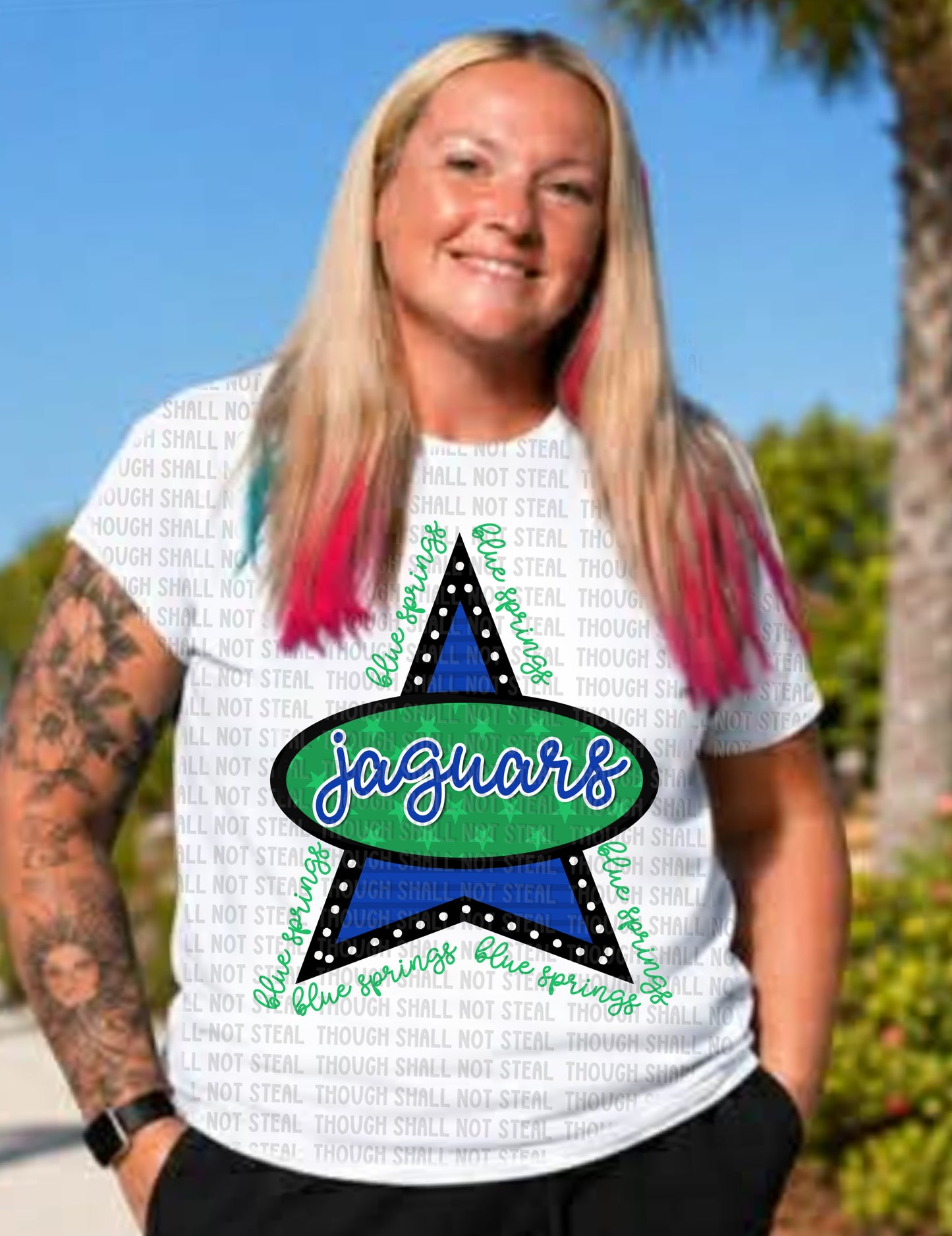 58-42 Jaguars - Retro Triangle Logo tee