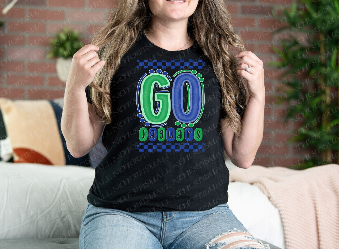 58-43 Go Jaguars tee