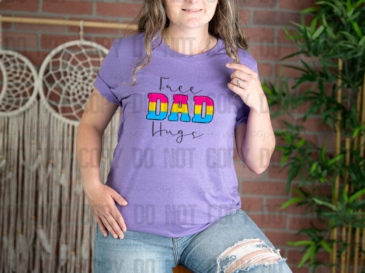 58-45 Free Dad Hugs Pansexual Completed Tee