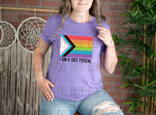 58-97 I Am A Safe Person Completed Tee