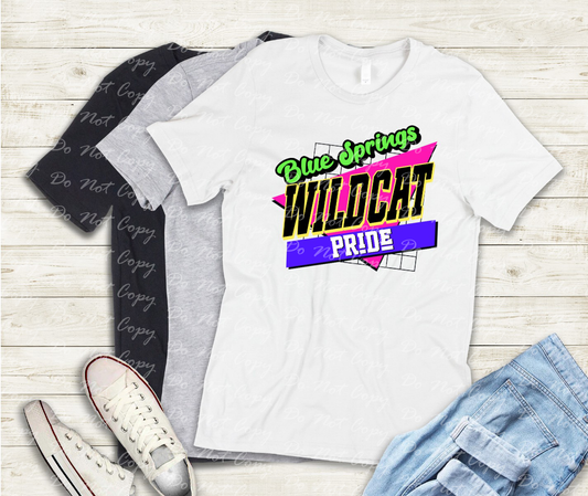 59-01 Blue Springs Wildcat Pride Retro Mock