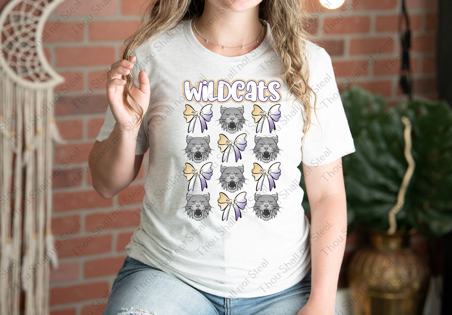 59-19 Wildcats coquette tee