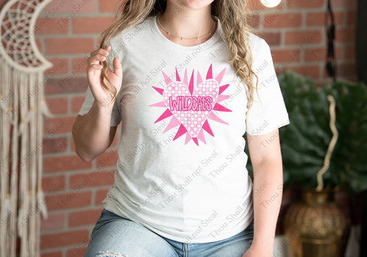 58-21 Jaguars - Valentine_s Heart Burst tee