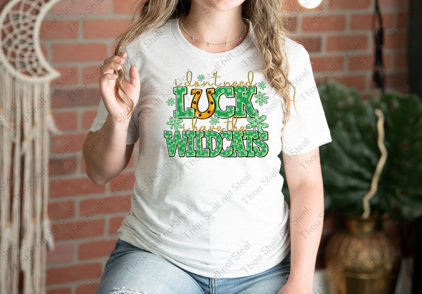 59-22 I don_t need luck, I have the Wildcats tee