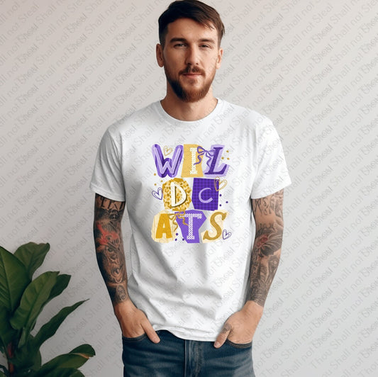 59-29 Wildcats - Ransom Letters Tee