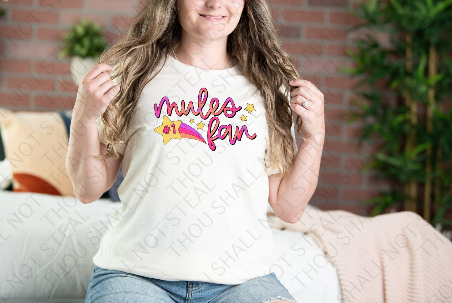 60-07 Lathrop Mules Fan tee