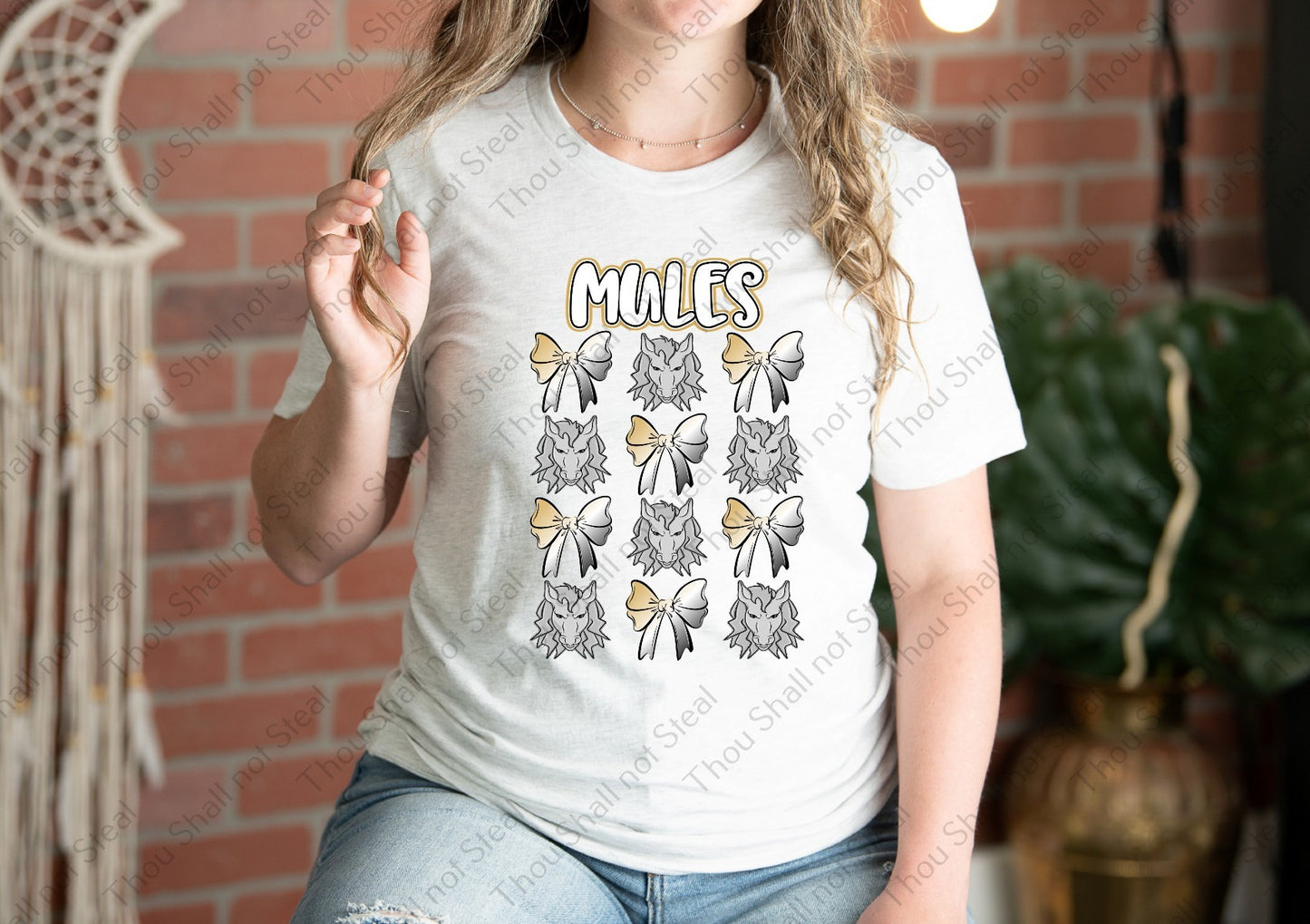 60-10 Mules coquette tee