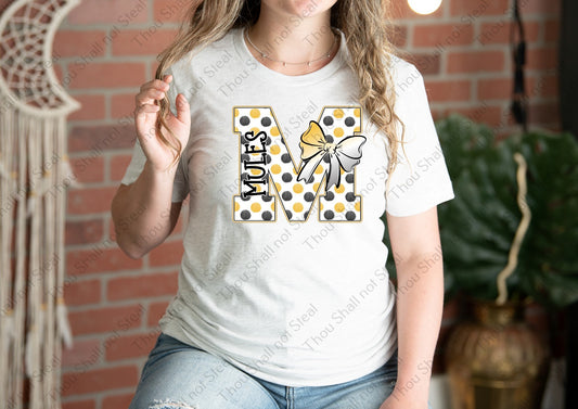 60-12 Mules Polka Initial tee