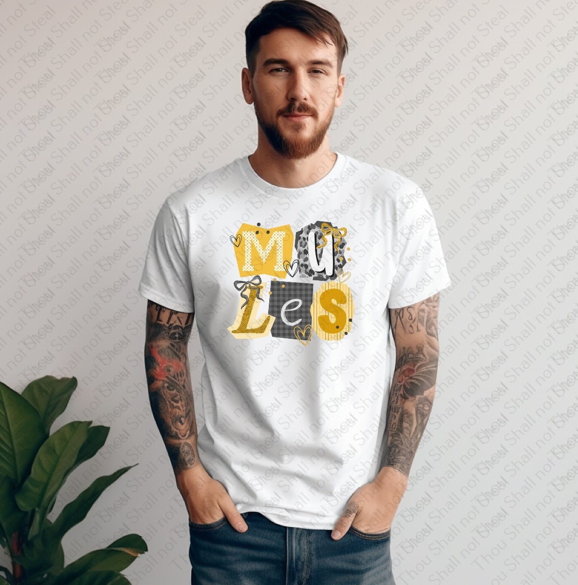 60-21 Mules - Ransom Letters Tee