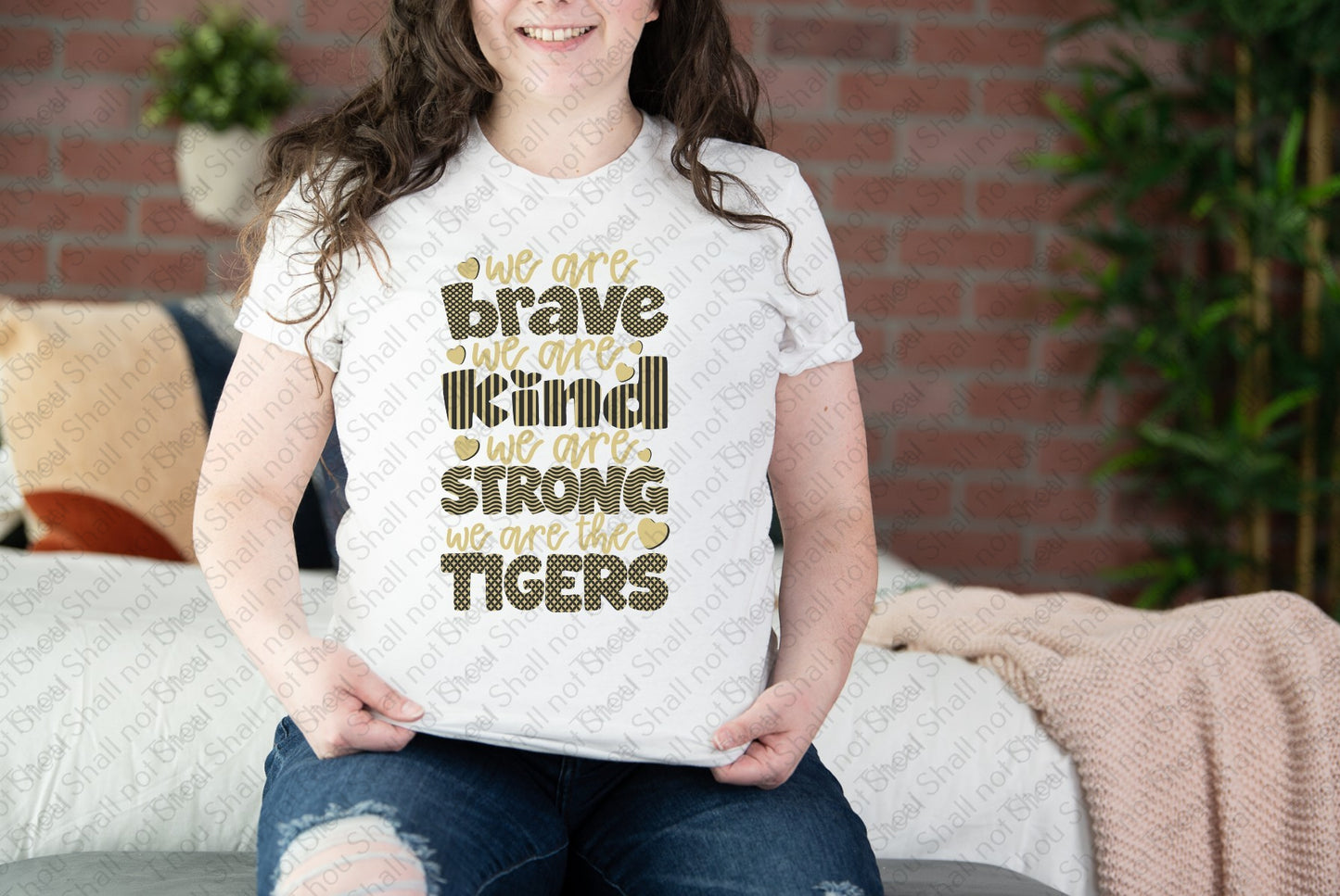 61-31 Brave Kind Strong Tigers tee