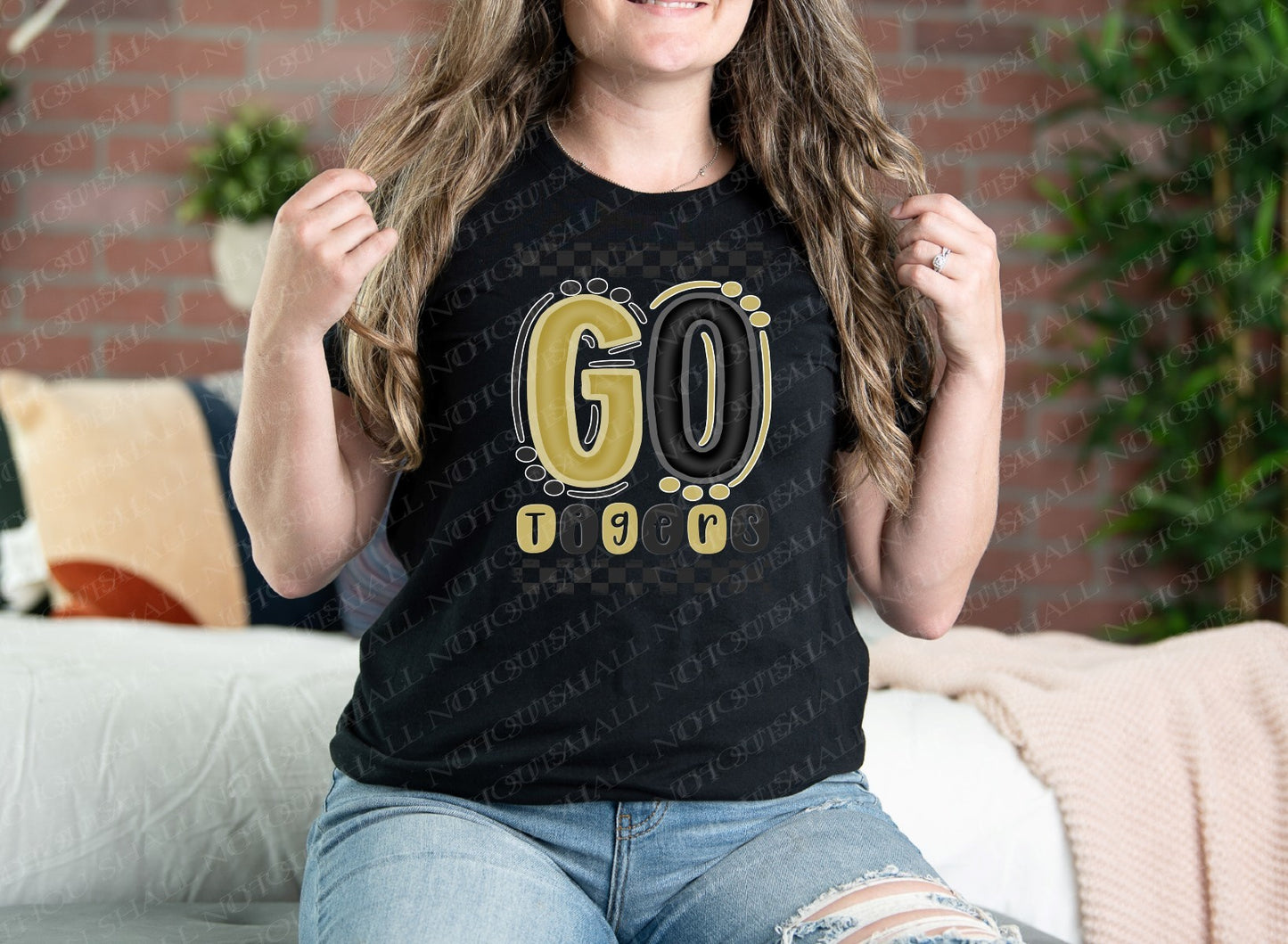 61-43 Go Tigers tee