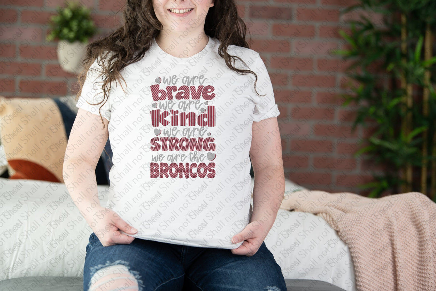 62-31 Brave Kind Strong Broncos tee