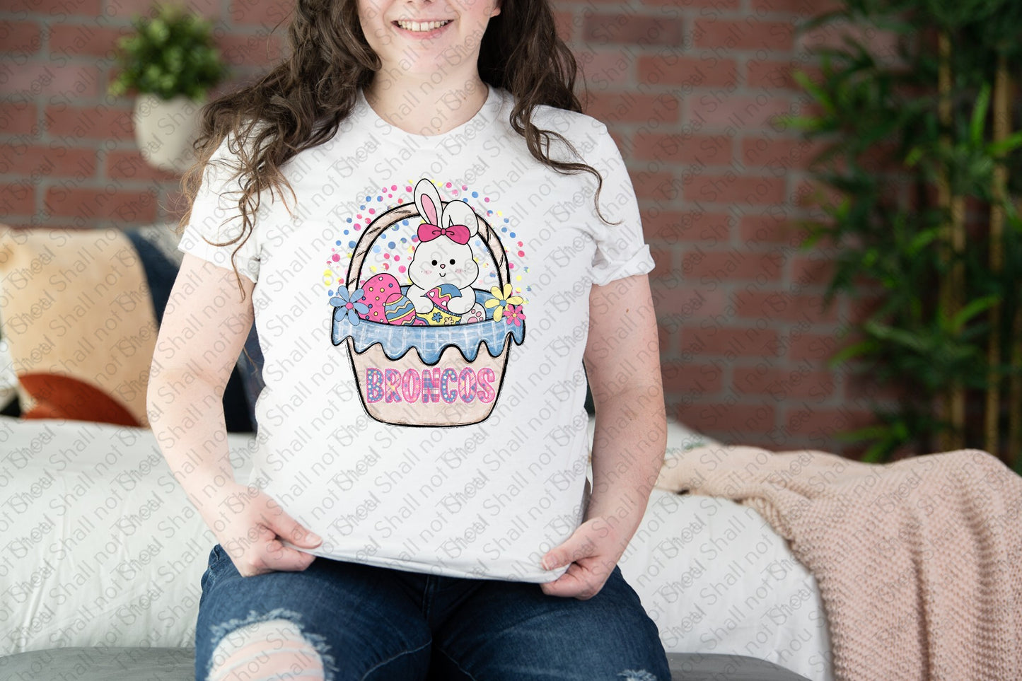 62-33 Broncos Easter Basket tee