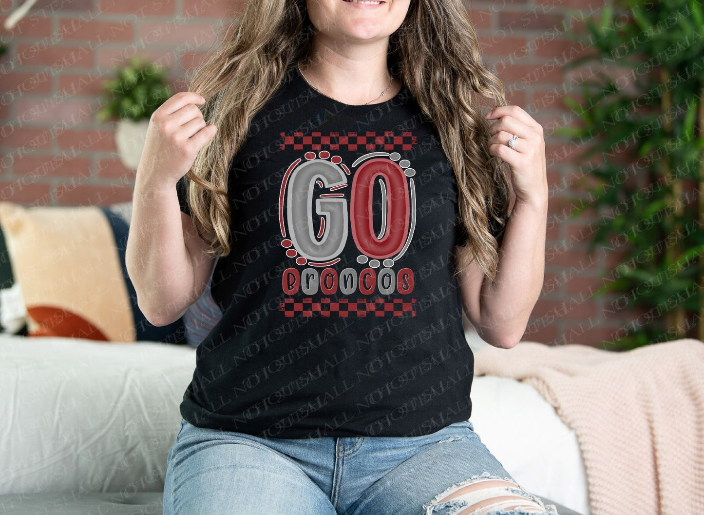 62-43 Go Broncos tee