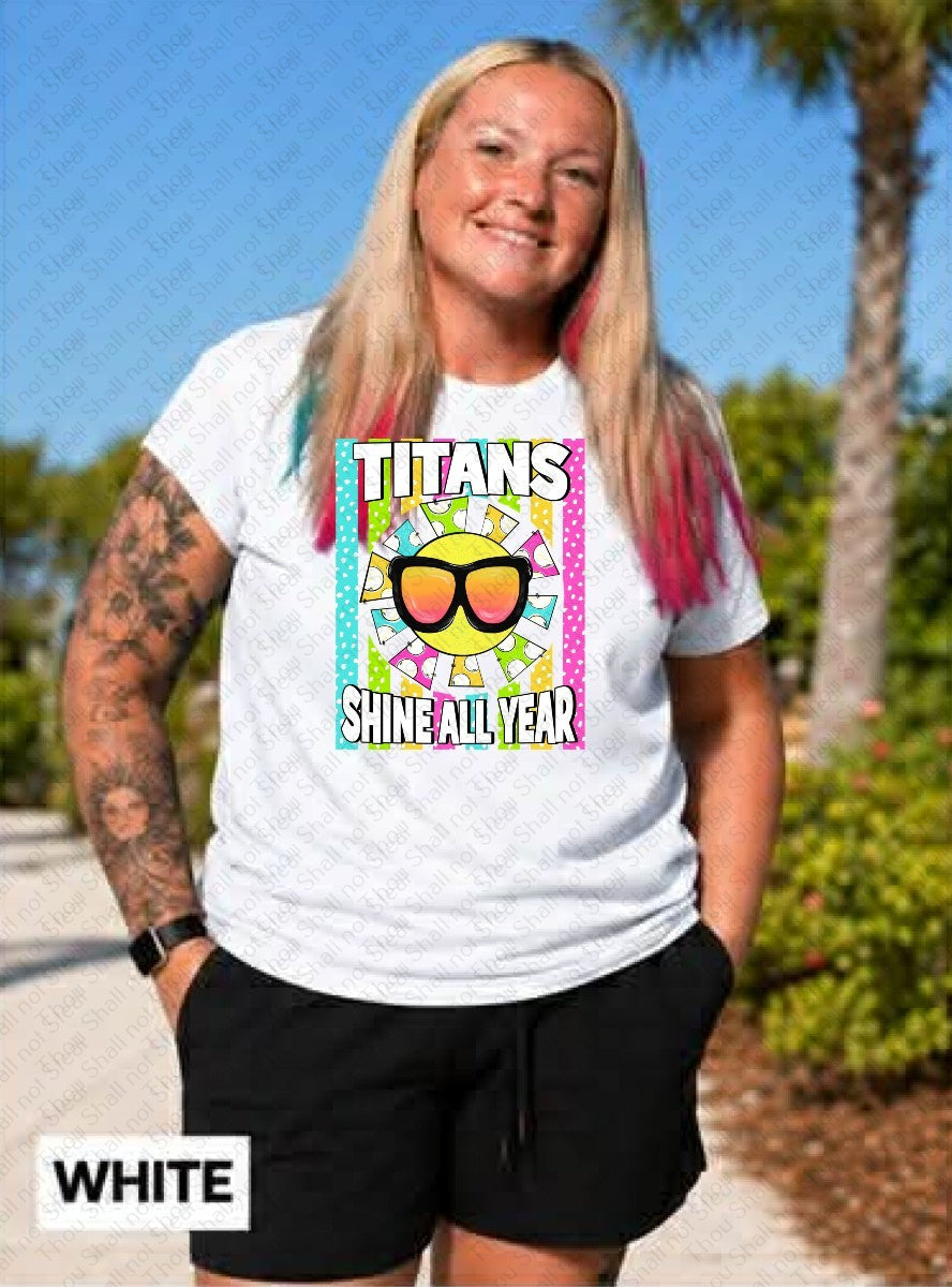 63-36 Titans - Shine all year tee
