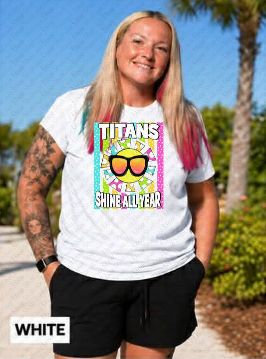 63-36 Titans - Shine all year tee