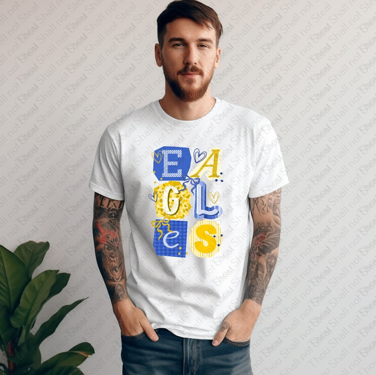 64-22 Eagles - Ransom Letters tee