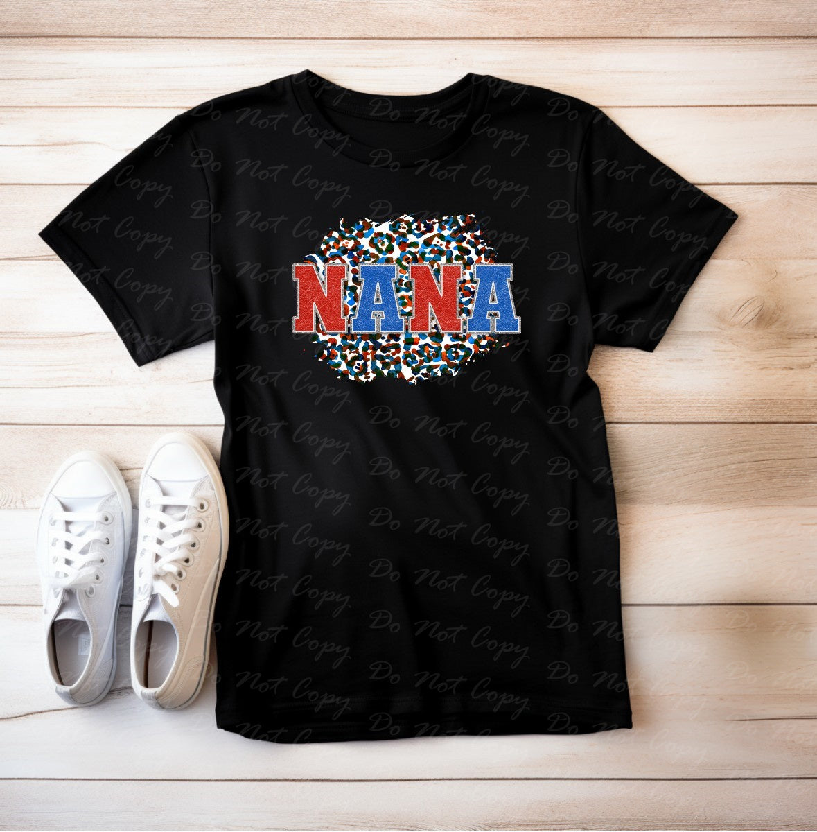 07-33 Nana Patriotic Cheetah Tee