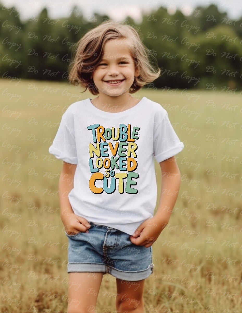 C-35 A Boy - Trouble Never Looked so Cute tee