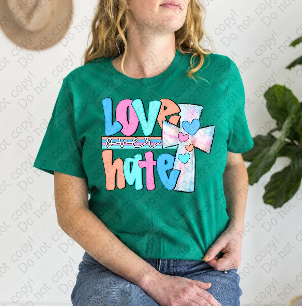 D-112 Love over Hate tee