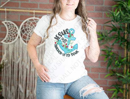 D-162 Jesus is the Anchor of my Soul tee