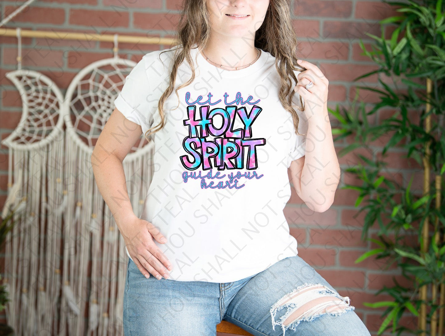 D-163 Let the Holy Spirit Guide your Heart tee