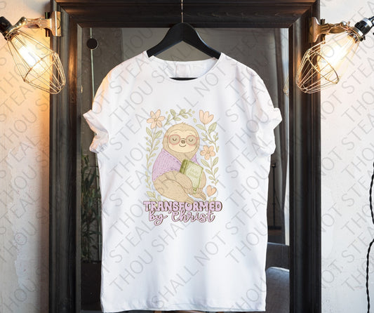 D-170 Sloth - Transformed by Christ tee