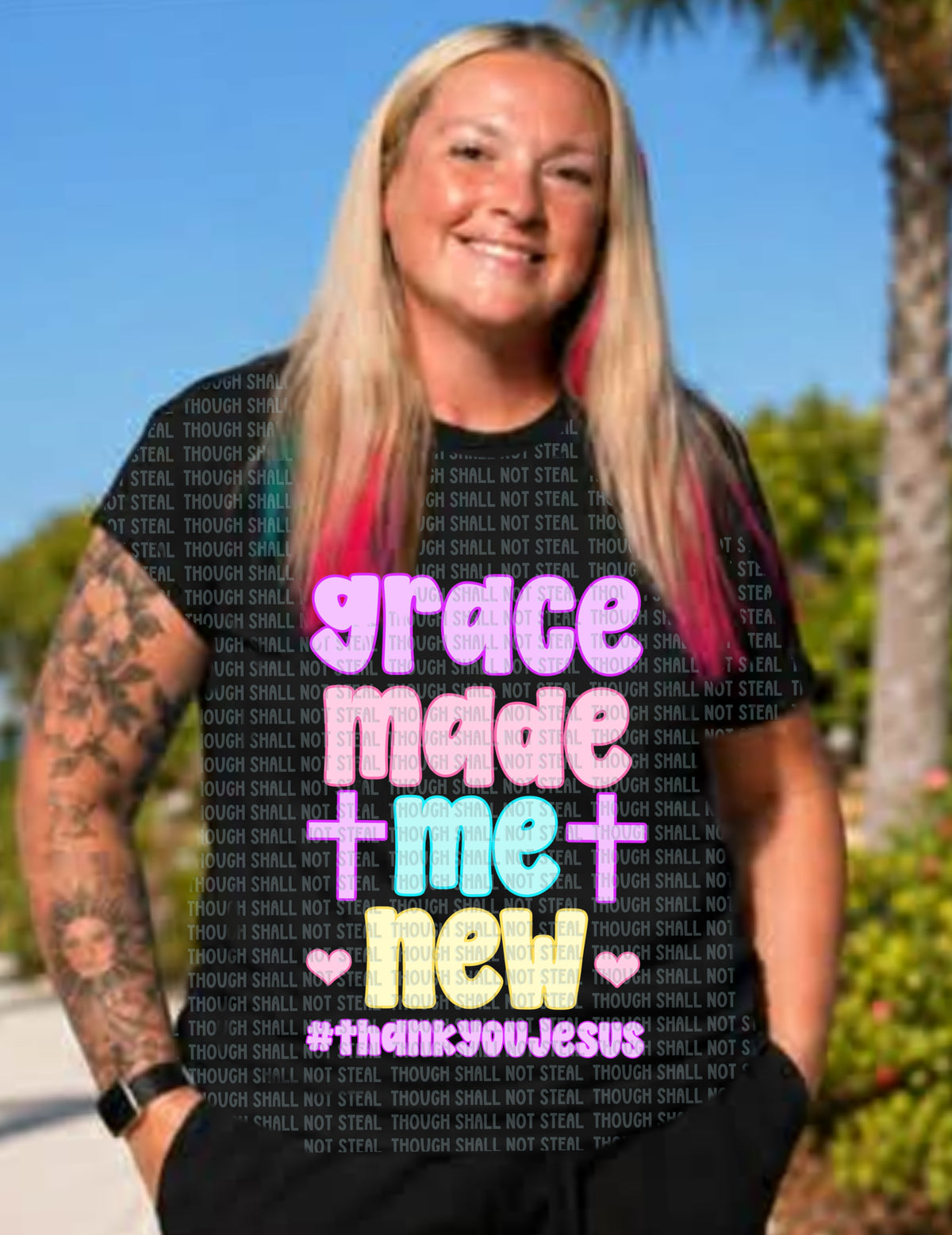 D-194 Grace Made Me New Tee