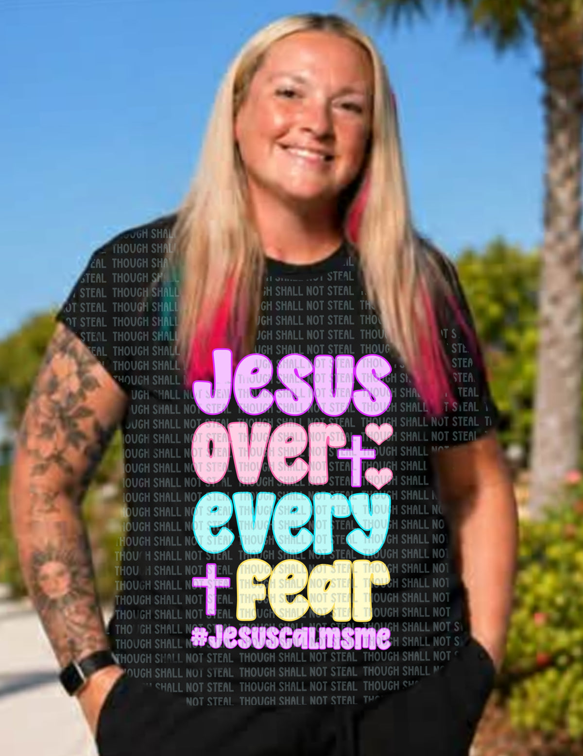 D-198 Jesus Over Every Fear Tee