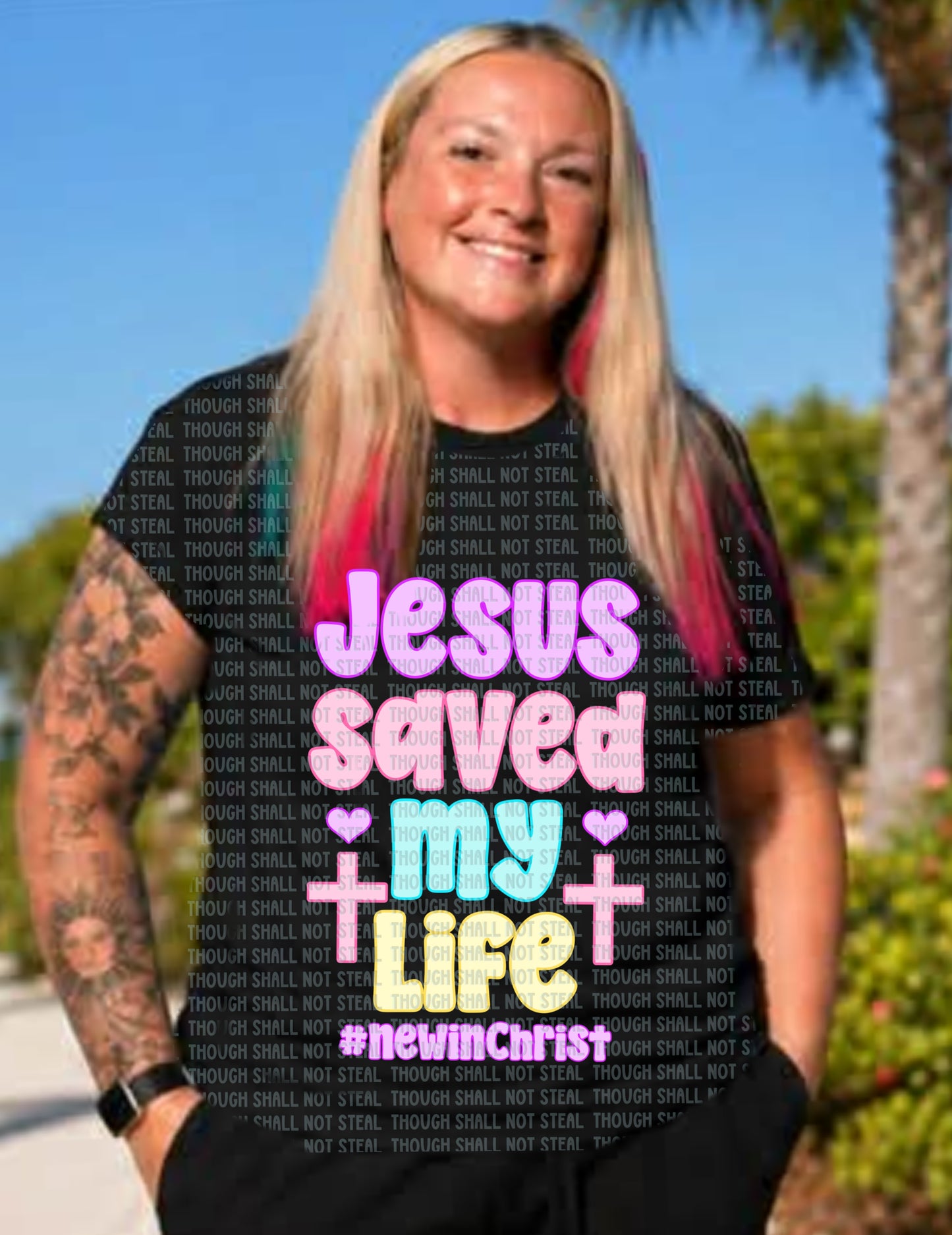 D-199 Jesus Saved My Life Tee