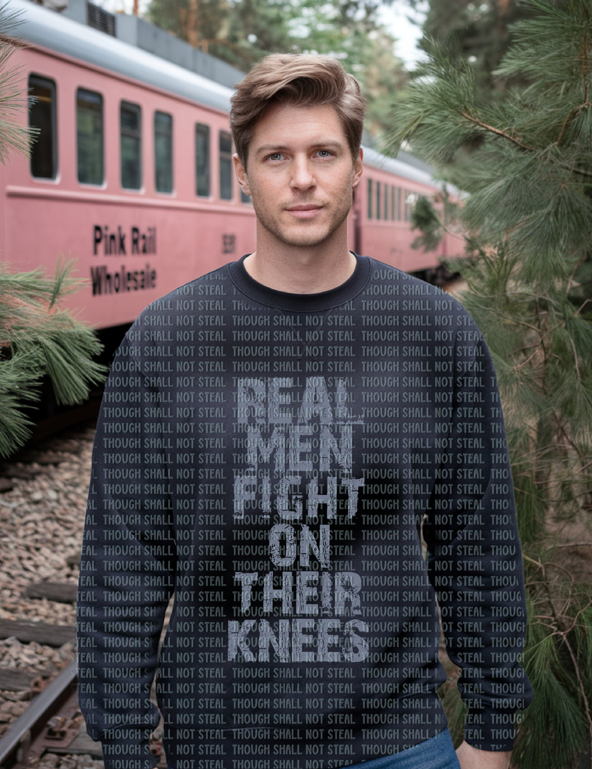 D-202 Real Men Faith (Choose One) tee