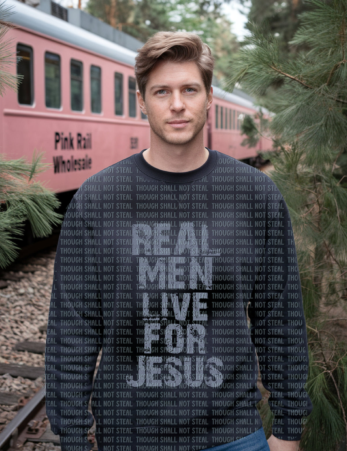 D-202 Real Men Faith (Choose One) tee
