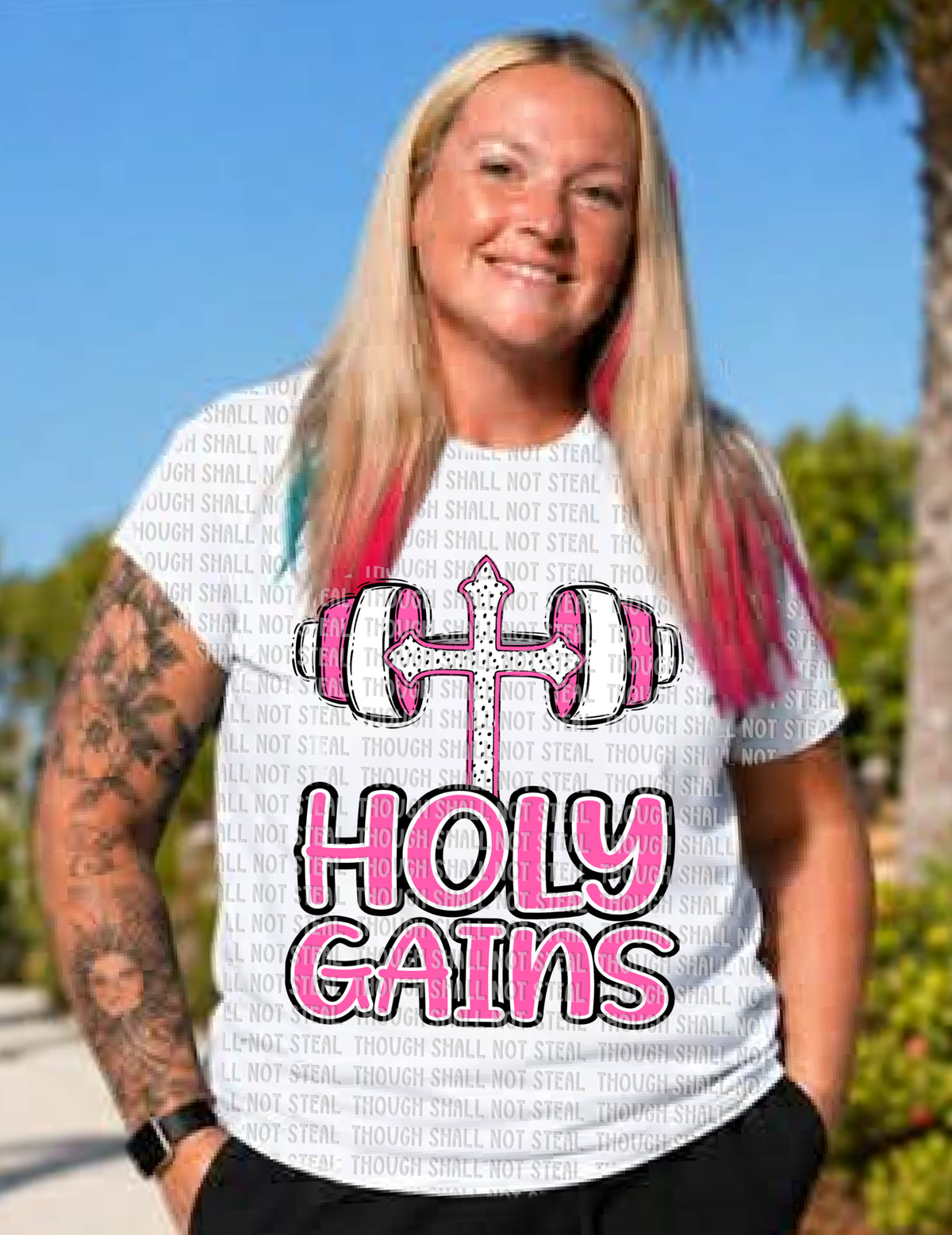 D-220 Holy Gains tee
