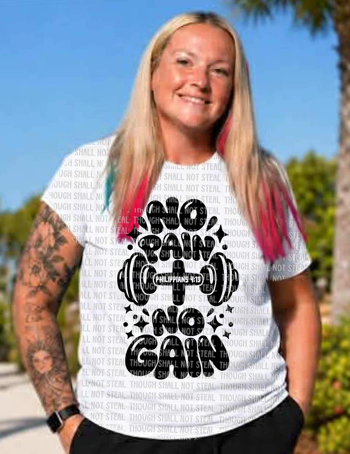 D-221 No Pain No Gain (Choose Color) tee