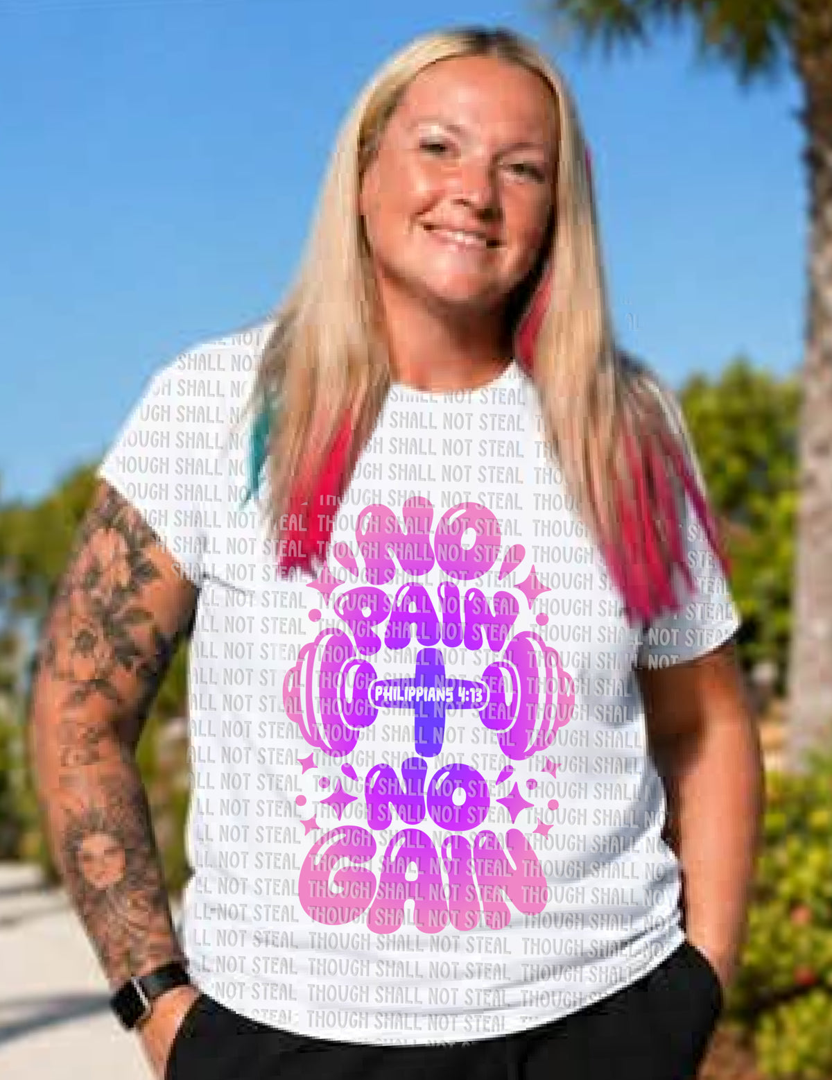 D-221 No Pain No Gain (Choose Color) tee
