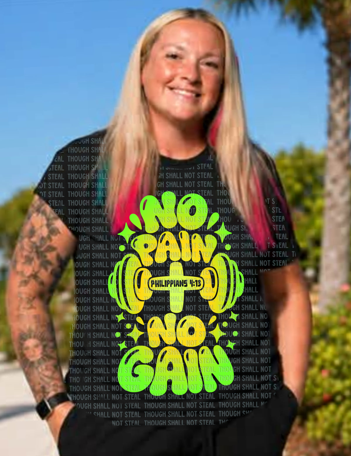 D-221 No Pain No Gain (Choose Color) tee