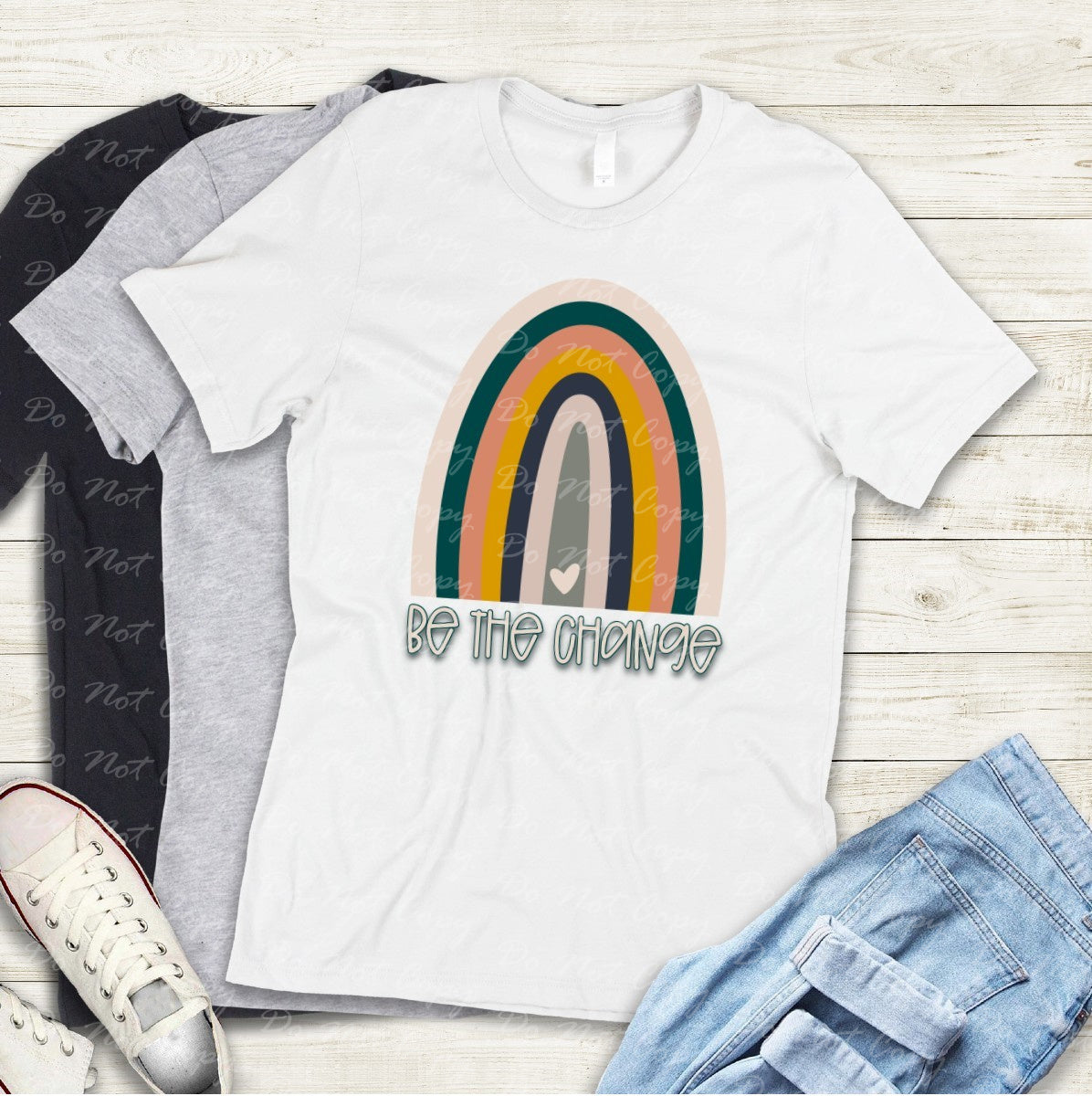 D-44 Be The Change Rainbow Tee