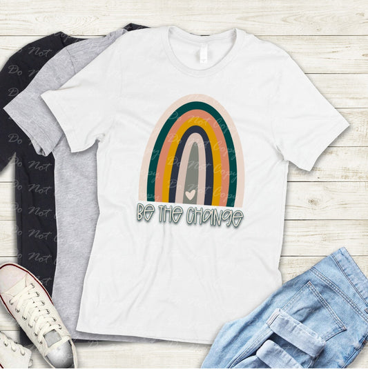 D-44 Be The Change Rainbow Tee