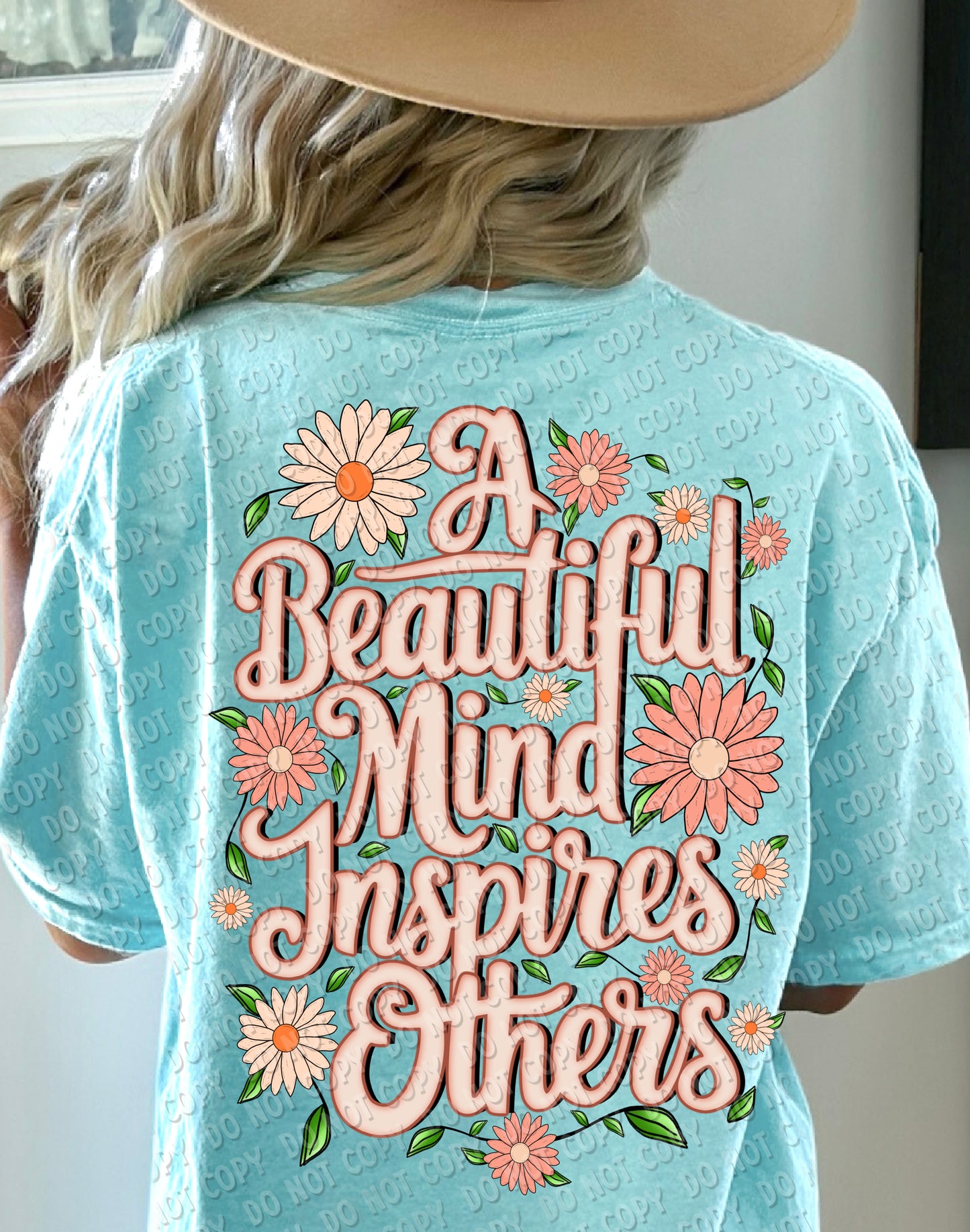 D-66 A Beautiful Mind Inspires Others - Cream Completed Tee